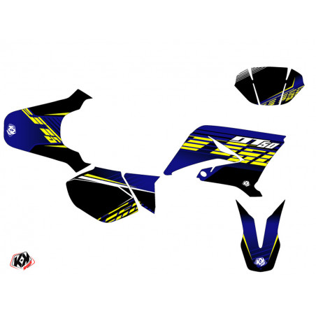 Kit Deco Yamaha DT à partir de 2003 - Kutvek Flow Bleu / Jaune 