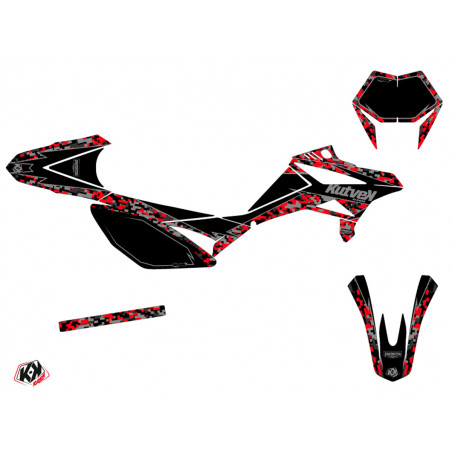 Kit Deco Beta RR de 2012 à 2016 - Kutvek Predator Noir / Rouge