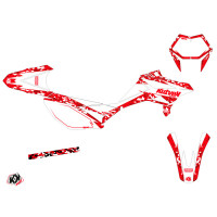 Kit Deco Beta RR de 2012 à 2016 - Kutvek Predator Blanc / Rouge