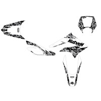 Kit Deco Derbi DRD Xtreme à partir de 2010 - Kutvek Predator Blanc