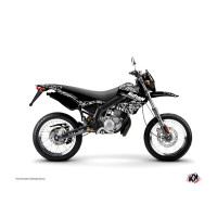 Kit Deco Autocollant / Sticker Derbi DRD Xtreme XRace avant 2010 - Kutvek Predator Noir