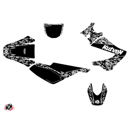 Kit Deco Derbi DRD Xtreme XRace avant 2010 - Kutvek Predator Noir