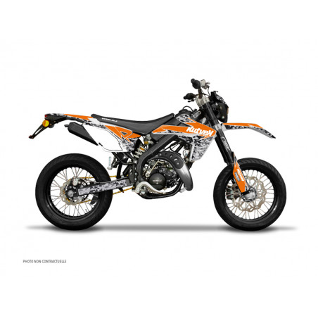 Kit Deco Autocollant / Sticker Rieju MRT à partir de 2010 - Kutvek Predator Orange