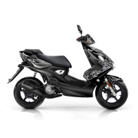 Kit Deco Autocollant / Sticker MBK Nitro Yamaha Aerox avant 2013 - Kutvek Pretador Noir