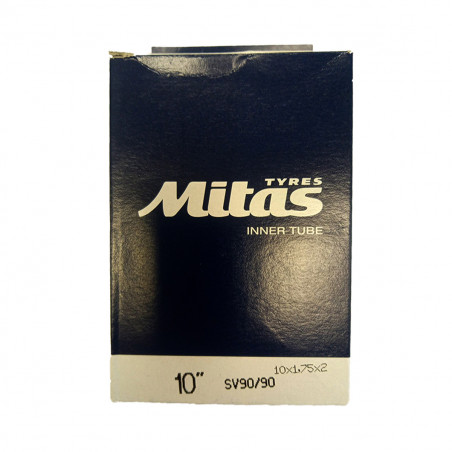 Chambre à Air 10 pouces Mitas - 1.75/2x10 valve coudée Shrader