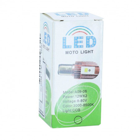 Ampoule 12V 10W BA20d - Replay Blanc