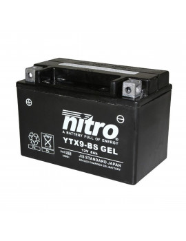 Batterie 12V 8 Ah NTX9 / YTX9-BS 150x87x105 - Nitro