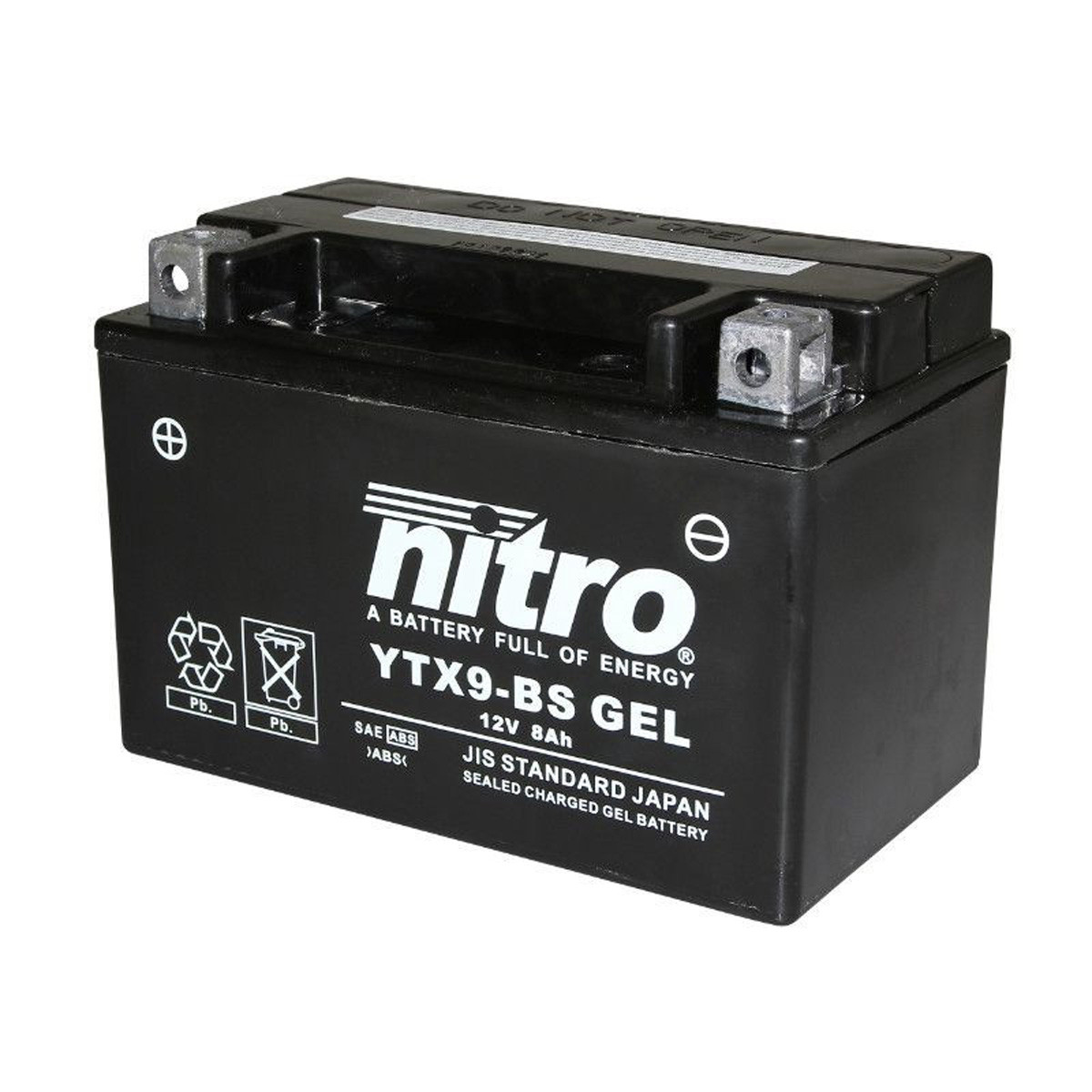  NX - Batterie Moto NTX9-BS / YTX9-BS 12V 8Ah