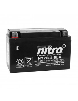 Batterie 12V 6.5 Ah NT7B / YT7B-4 150x65x93 - Nitro