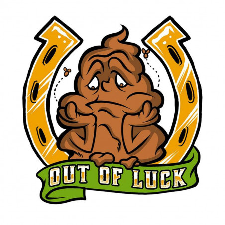 Autocollant / Sticker - LETHAL THREAT Mini Out Of Luck 6 x 8cm