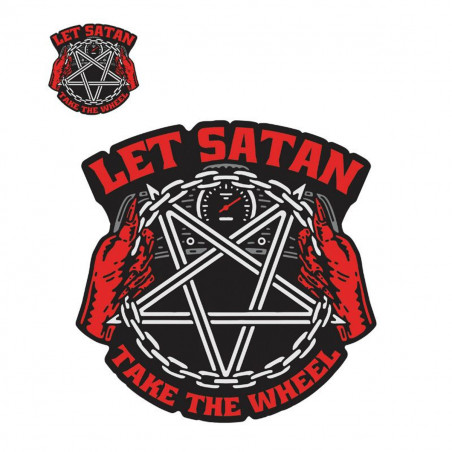Autocollant / Sticker - LETHAL THREAT Mini Satan Take The Wheel 6 x 8cm
