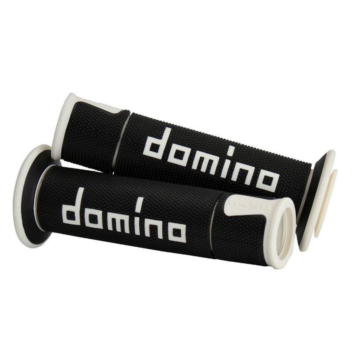 Poignées de Guidon - Domino Moto On Road Open End A450 Noir / Blanc /// en  Stock sur BIXESS™