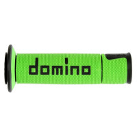 Par Puños Manillar - Domino - Moto On Road Open End A450 Negro / Verde