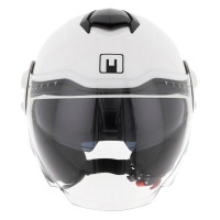 Casque Jet - MPH DJ Double Ecran Blanc Brillant
