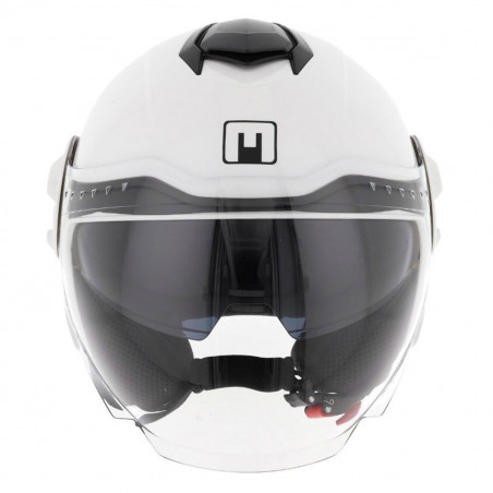Casque Jet - MPH DJ Double Ecran Blanc Brillant