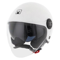 Casque Jet - MPH One Ecran Uni - Blanc Brillant