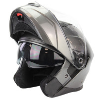Casque Modulable - MT Atom SV Double Ecrans Blanc Brillant