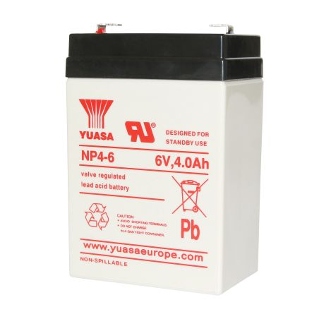 Batterie 6V 4 Ah NP4-6S- Yuasa sans entretien VRLA Spécial Honda Dax 50cc
