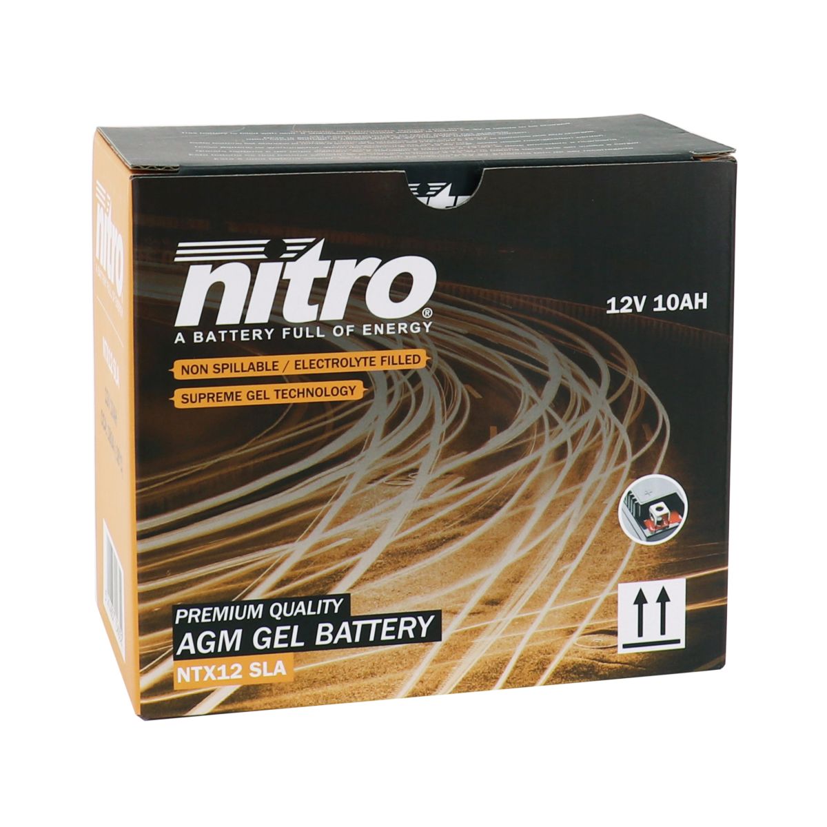 Batería de alto rendimiento NITRO NT12B-BS 12v 10Ah (sin