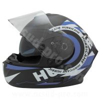 Casque Intégral - NOEND YM-831 Hurricane Double écran Noir Mat / Bleu