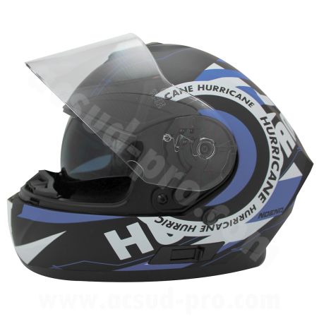 Casque Intégral - NOEND YM-831 Hurricane Double écran Noir Mat / Bleu