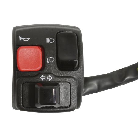 Commodo gauche Domino MBK Booster Yamaha BWS noir