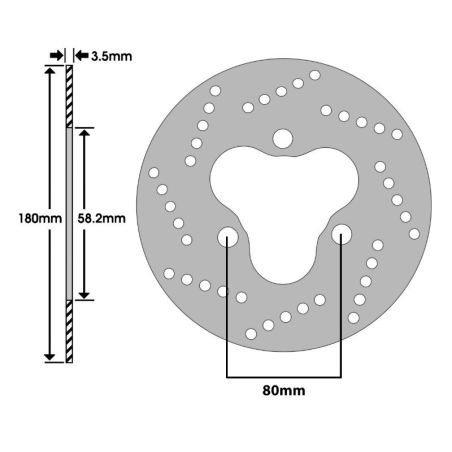 Disque Frein Avant / Arrière Peugeot Speedfight 1 & 2 - 180mm Newfren
