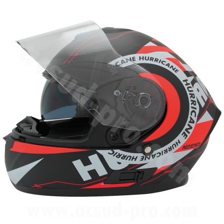 Casque Intégral - NOEND YM-831 Hurricane Double écran Noir Mat / Rouge