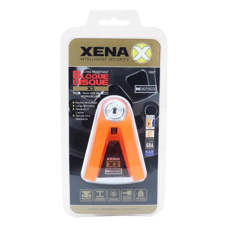 Antirrobo de Disco - XENA X2 14mm Inox Naranja SRA