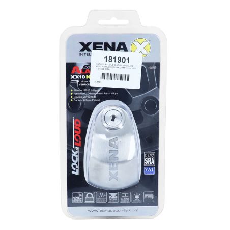 Antirrobo de Disco con Alarma - XENA XX10 Inox 10mm SRA