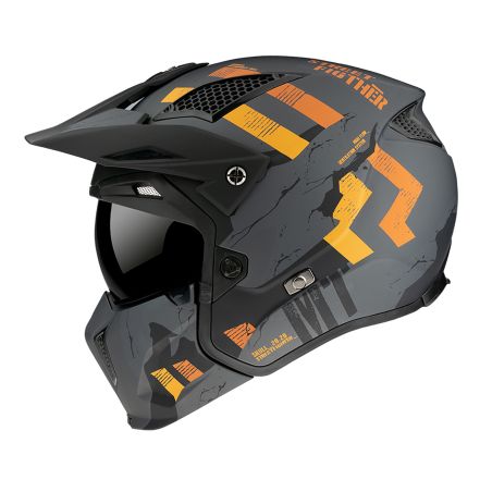 Casque Modulable Transformable - MT Streetfighter SV Trial Skull Gris Mat