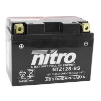 Batería 12V 11 Ah NTZ12S-BS MF - Nitro Sin Mantenimiento +I
