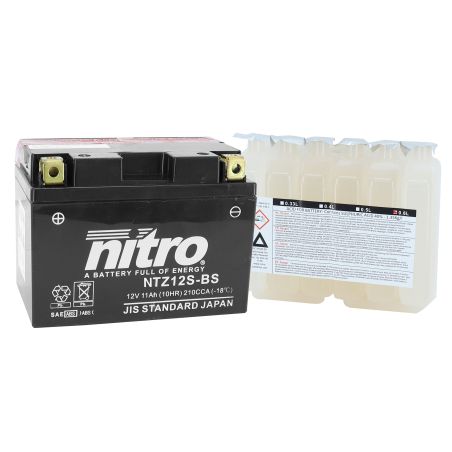 Batería 12V 11 Ah NTZ12S-BS MF - Nitro Sin Mantenimiento +Iz