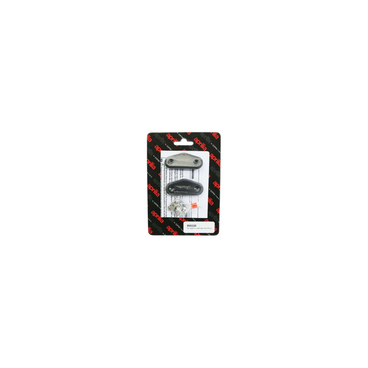 Piaggio - Caches Retroviseurs Noir Origine Piaggio Aprilia 1000 Rsv-4 2009/, 50-125 Rs4 2011/