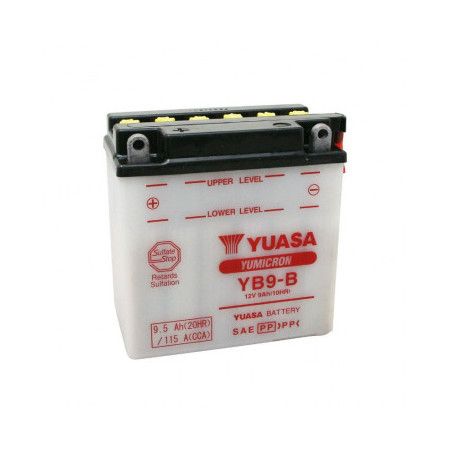 BATTERIE 12V 9Ah YB9-B ORIGINE PIAGGIO 50-125 FLY, LIBERTY, TYPHOON, VESPA LX/GILERA 50-125 RUNNER/APRILIA 50 SR H2O, SR-MOTARD,