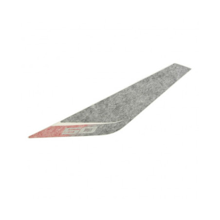 AUTOCOLLANT/STICKER/DECOR DE FACE AVANT GAUCHE POUR VEHICULE ORANGE/BLANC/GRIS ORIGINE PIAGGIO APRILIA 50 SR MOTARD 2011/ 