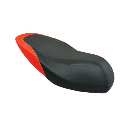 SELLE ORIGINE PIAGGIO APRILIA 50 SR MOTARD 2011/ NOIRE ET ROUGE 