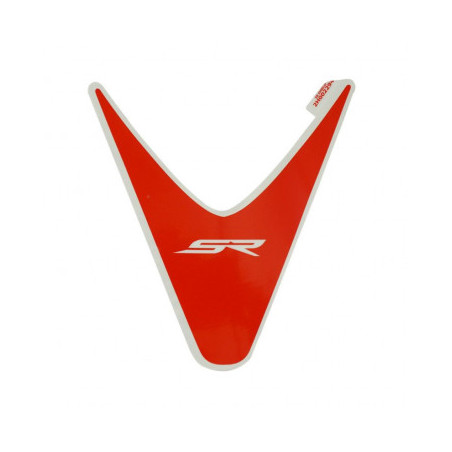 AUTOCOLLANT/STICKER/DECOR FACE AVANT CENTRAL ORIGINE PIAGGIO APRILIA 50 SR 2018/ BLANC 544/ROUGE 885/A 