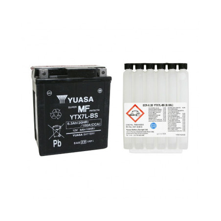 BATTERIE 12V 6 Ah YTX7L-BS ORIGINE PIAGGIO COMMUN A LA GAMME 