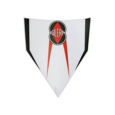 AUTOCOLLANT/STICKER/DECOR GARDE BOUE ARRIERE ORIGINE PIAGGIO 50 GILERA SMT/RCR 2013/ BLANCHE 