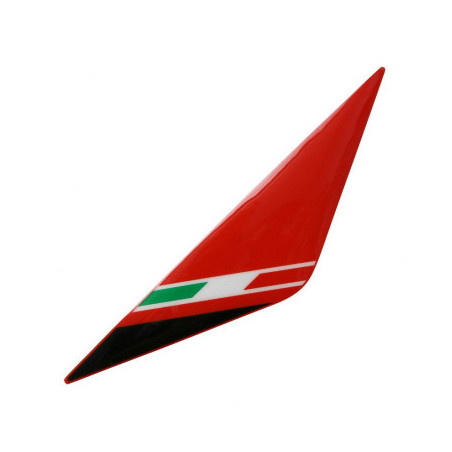 AUTOCOLLANT/STICKER/DECOR TETE DE FOURCHE ORIGINE PIAGGIO 50 GILERA SMT/RCR 2013/ BLANC/ROUGE 