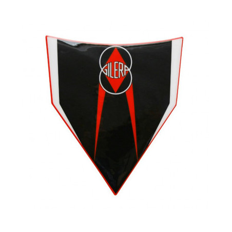 AUTOCOLLANT/STICKER/DECOR GARDE BOUE ARRIERE ORIGINE PIAGGIO 50 GILERA SMT/RCR 2013/ BLANCHE/ROUGE 