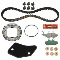 KIT ENTRETIEN SCOOT ORIGINE PIAGGIO 50 FLY 2T 2005/ (AVEC GUIDES VARIATEUR) 