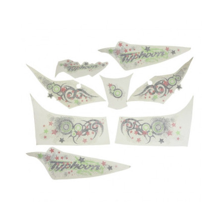 KIT DECO ORIGINE PIAGGIO 50 TYPHOON 2010/ POUR VEHICULE BLANC 553 