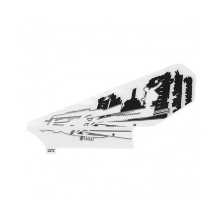 AUTOCOLLANT/STICKER/DECOR DE FACE AVANT DROIT ORIGINE PIAGGIO 50 TYPHOON 2018/ POUR VEHICULE NOIR 85/B 