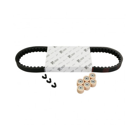 KIT TRANSMISSION (COURROIE, GALETS, GUIDES) ORIGINE PIAGGIO 50 ZIP 2T 2000/, ZIP SP 2000/, ET2 1998/2005, VESPA LX 2T 2005/2013,