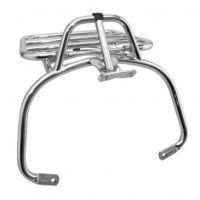 PORTE BAGAGE ARRIERE ORIGINE PIAGGIO 50-125 VESPA LX 2005/2012, VESPA S 2007/ CHROME 