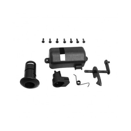 KIT MECANISME SERRURE DE SELLE ORIGINE PIAGGIO 50-125 VESPA LX 2000/ 