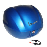 TOP CASE 32L ORIGINE PIAGGIO 50-125 VESPA PRIMAVERA/SPRINT 2013/ BLEU 261/A (SANS DOSSERET) 