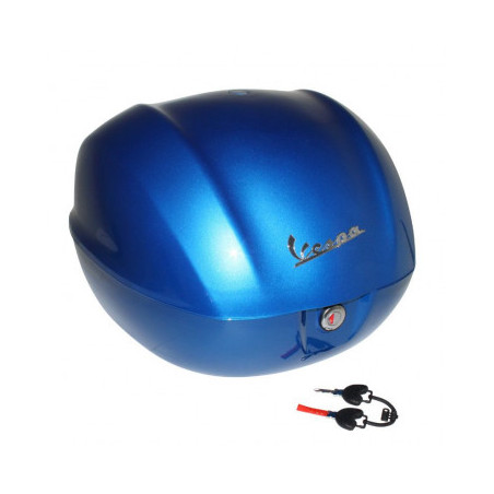 TOP CASE 32L ORIGINE PIAGGIO 50-125 VESPA PRIMAVERA/SPRINT 2013/ BLEU 261/A (SANS DOSSERET) 